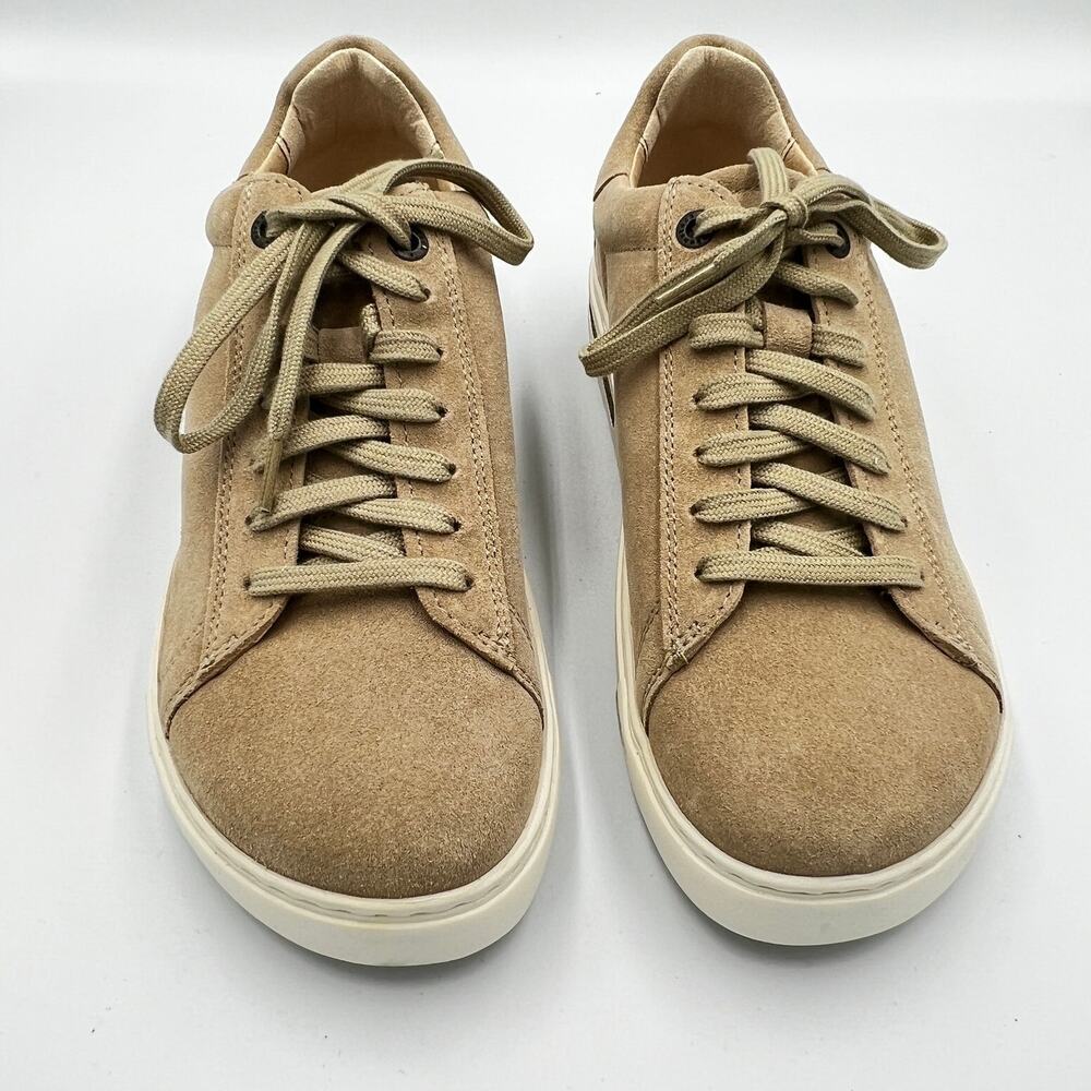Birkenstock Bend Low Suede Leather Sneakers Beige Unisex Size L7 M5